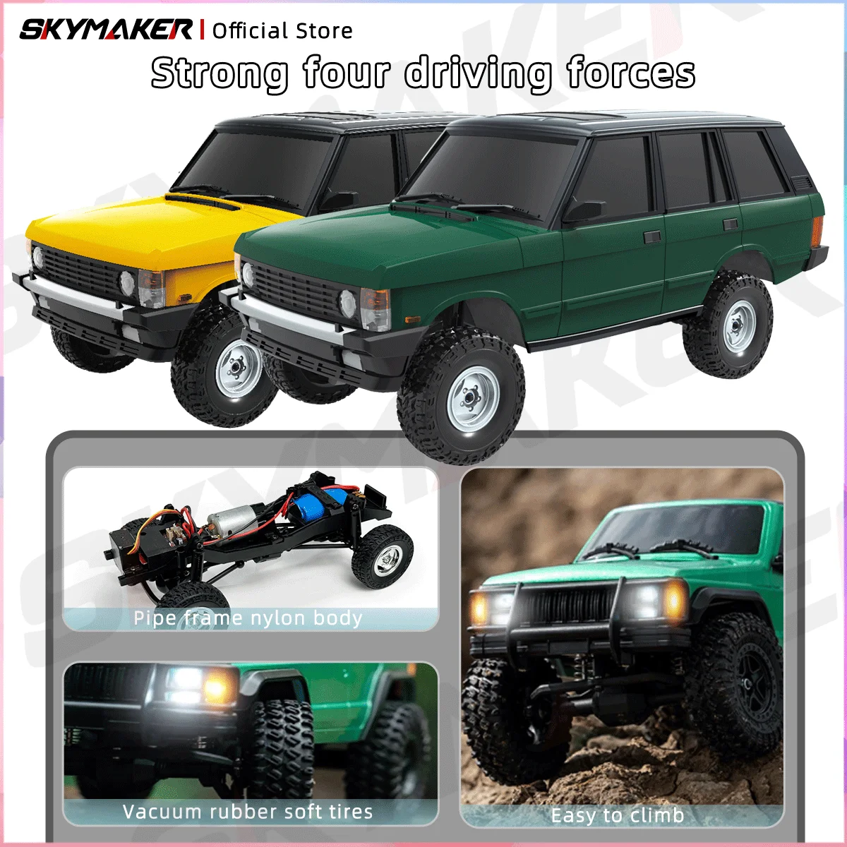 LDRC LD18401 RC Car 1/18 Off-road 4WD Drive High-strength Full Proportional Throttle Climbing RC Remote Car Toys for Children