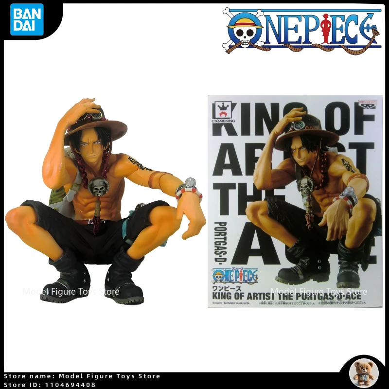 

In Stock Bandai One Piece Burn the fruit Portgas D. Ace Cartoon Model Statue Ornaments Trendy Toy Figures Holiday Scarcity Gifts