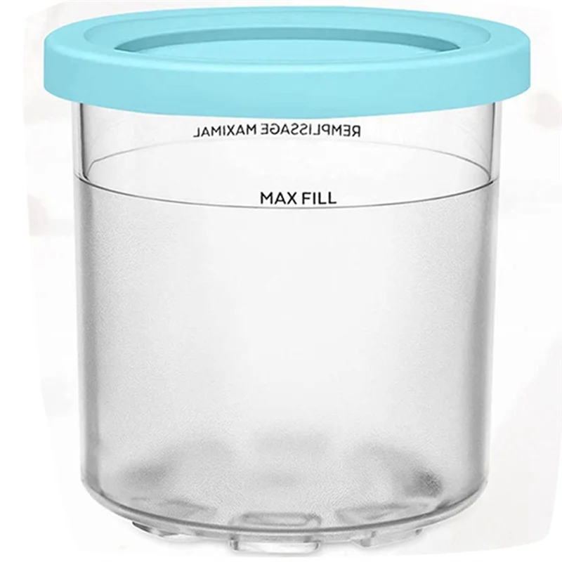 

A24F-Ice Cream Cup, Ice Cream Containers With Lids For Ninja Creami Pints NC301 NC300 NC299AMZ Series Ice Cream Maker