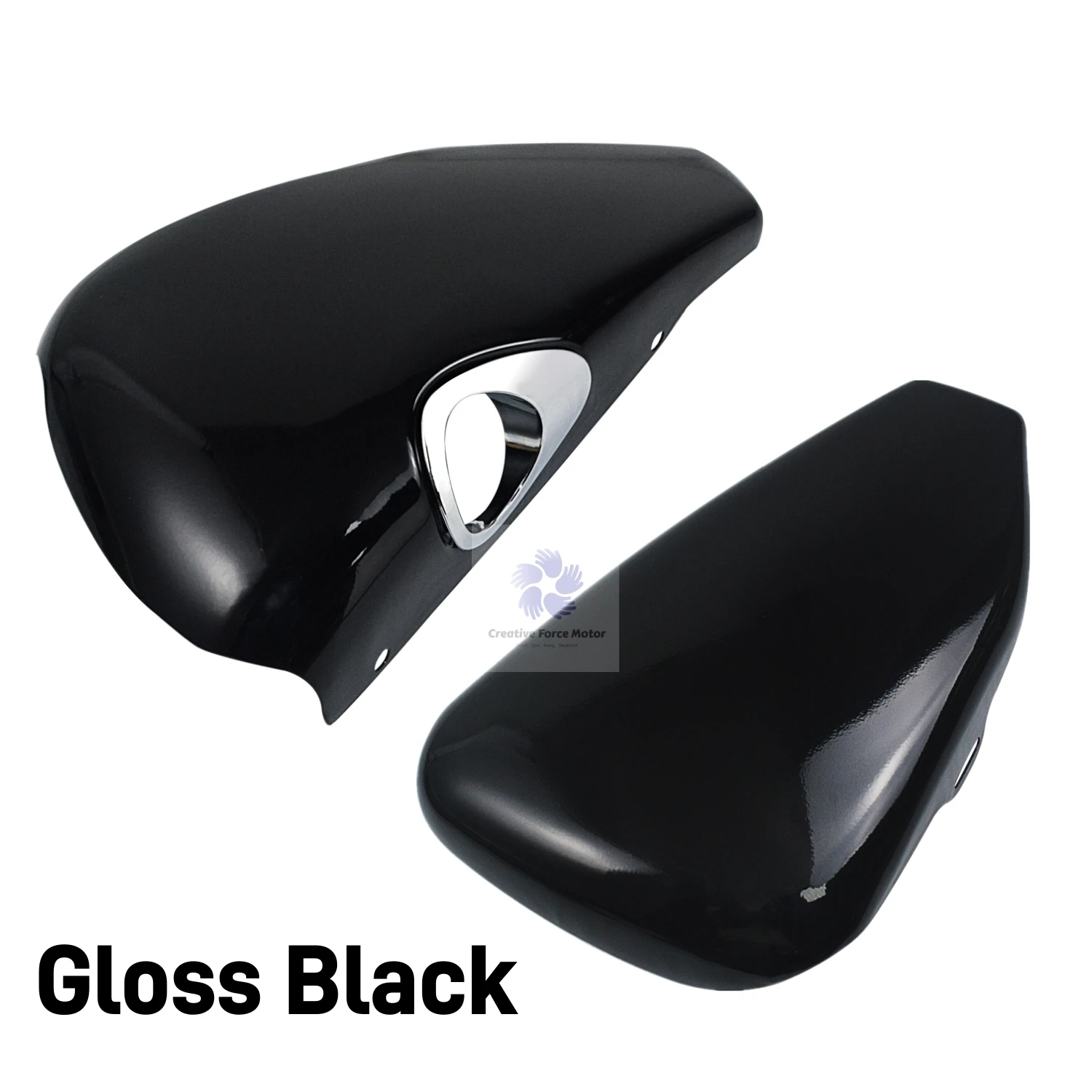 Left Right Steel Battery Side Fairing Cover Motorcycle Parts For Harley Sportster XL 1200 Iron 883 Roadster Nightster 2004-2013 - view 2