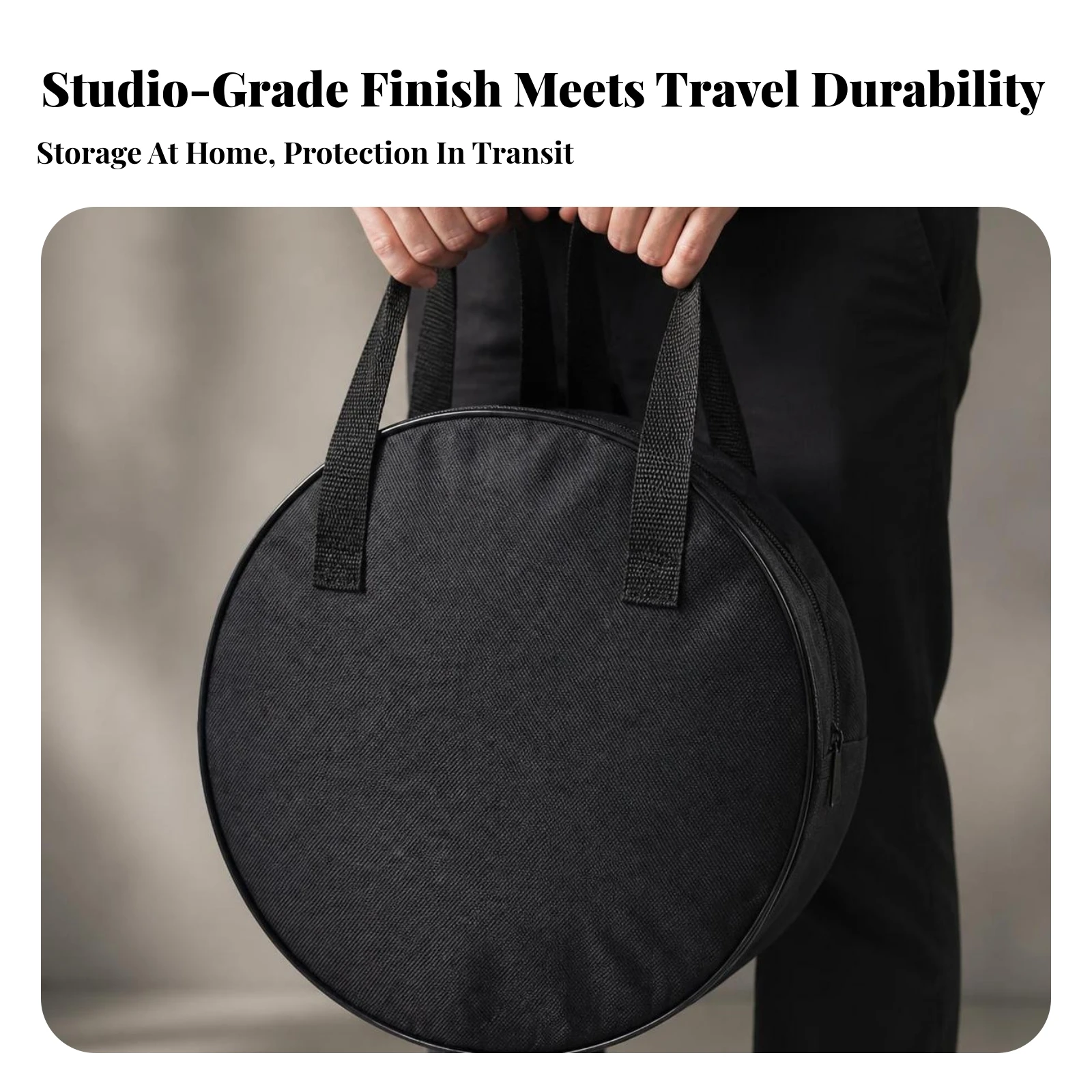 Drum Bag Foldable Drum Bag with Carry Handles Reinforced Versatile for Drummers, Gigs, Rehearsals