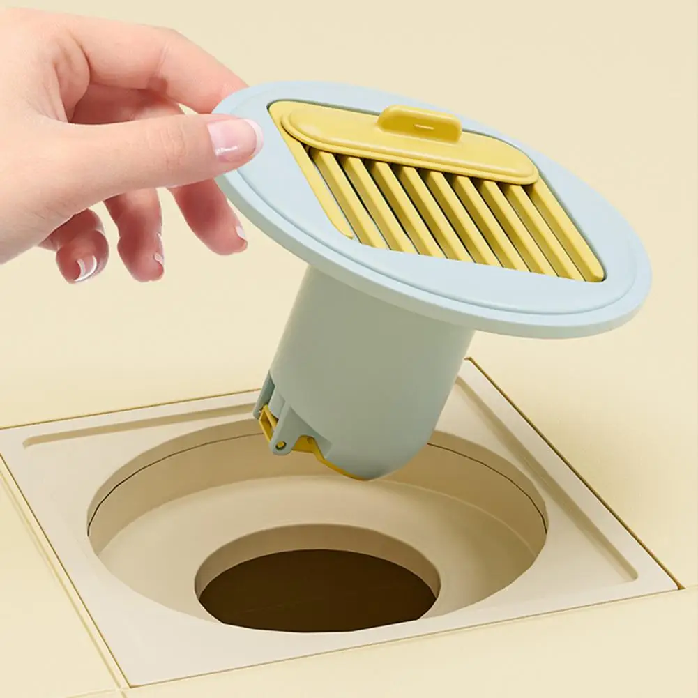 Shower Drain Hair Catcher Universal Floor Drain Filter with Comb Design Hair Catcher Odor-proof Protector Easy to Clean Smooth