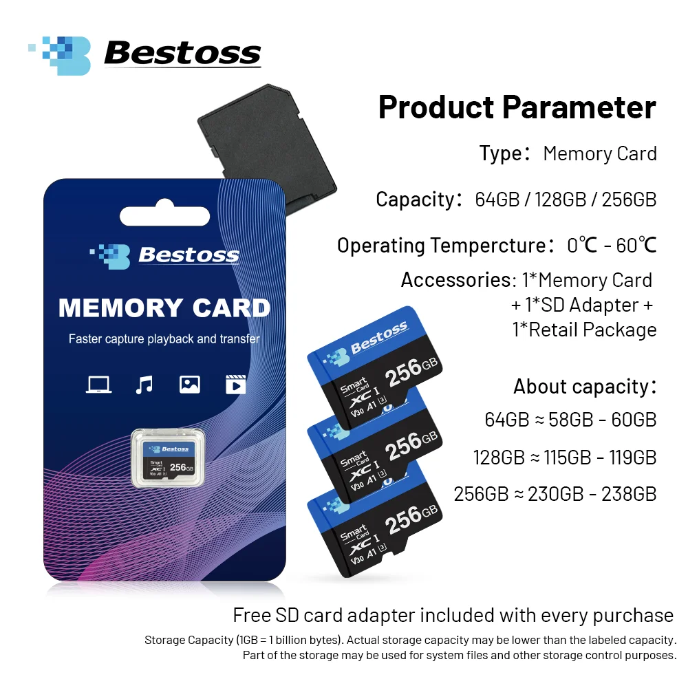scheda-di-memoria-micro-sd-tf-bestoss-v30-u3-a1-da-64gb-128gb-256gb-memoria-flash-portatile-per-smartphone-tablet-e-fotocamera