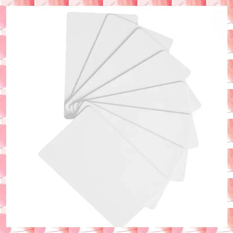 JAJA S50-Compatible 50Pcs 13.56Mhz White Card IC Contactless Proximity Attendance Access Control Cards