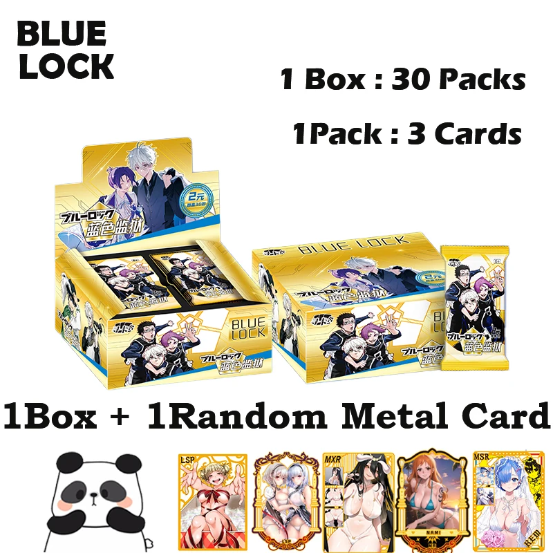 Blue Lock Collection Card Hobby Anime Doujin Collectible Cards CCG SSR UR Rare Card Booster Box Kids Toy Gifts