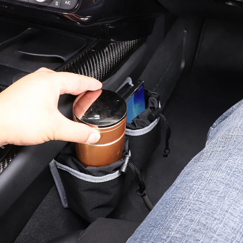 

1 PCS Cloth Car Center Console Gear Panel Side Water Bottle Storage Bag Phone Pouch For Toyota GR Supra A90 A91 MK5 2019-2025