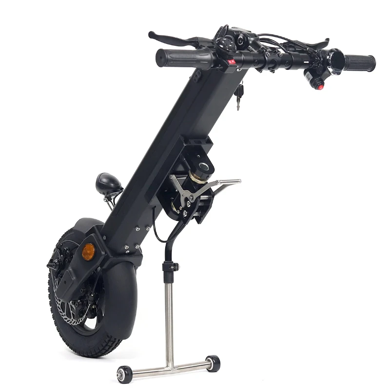 Additional hand cranked bicycle, single wheel motor, electric wheelchair, hand cranked bicycle