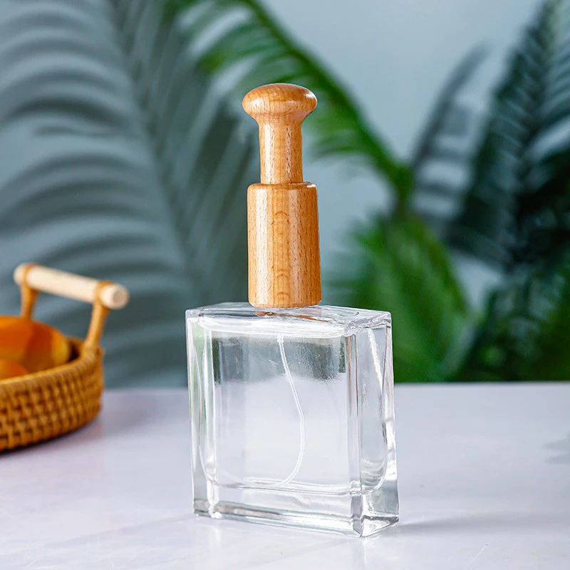 Máquina crimpadora de frascos de perfume para frascos de 15 mm, herramienta manual conveniente para sellar y tapar, herramienta portátil de bambú con cierre a presión.