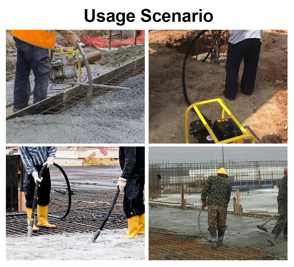 GZD Customize Logo And Color Portable Frame Type  Concrete Vibrator Shaft Vibrating Rod For Concrete