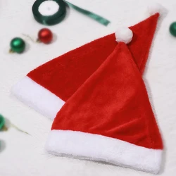 Red Color Christmas Hats Two Sizes Caps With Pompoms Child Baby Hat Winter Infant Turban for Newborn Kid's Accessories Baby Item