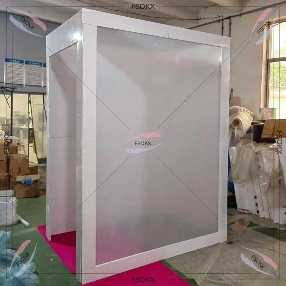 

New Weddings Party Decoration Photography Background Props Pvc Magazine Photo Booth Box Backdrop Event Photo Booth Box