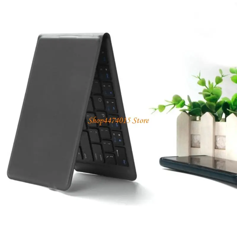 

K1AA Ergonomic Foldable Wireless Keyboard Travel Friendly Small Keypad Folding Comfortable Typing Keypads