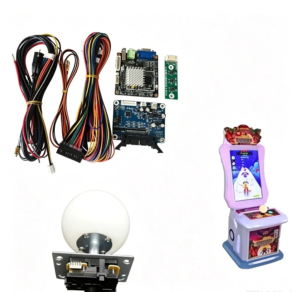 Subway Parkour Arcade Game Machine Children's Simulator Kit with Coin Acceptor Joystick Video Board for Entertainment