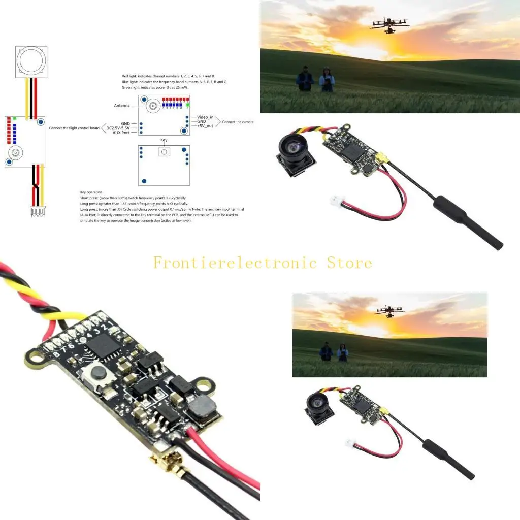 g8db-スプリットビデオトランスミッタードローンカメラ-58-グラム-25mw-48ch-伝送-700tvl-ダイナミックショット高解像度