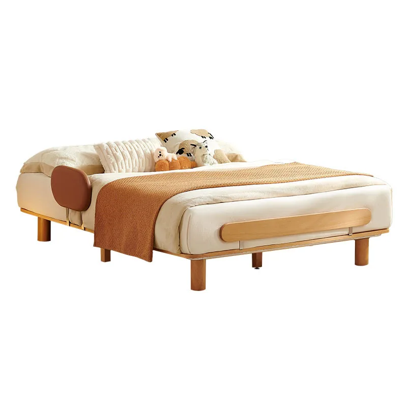 

All solid wood, single bed 1.5 meters simple tatami