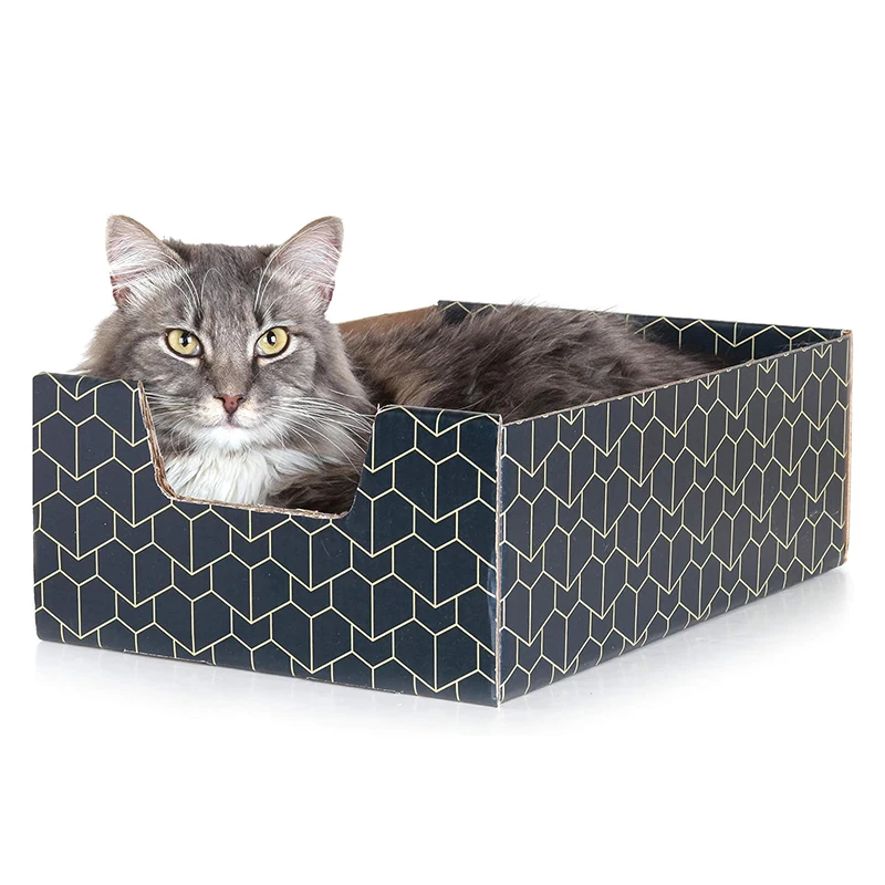 

Eco-Friendly Cut Style Cat Tree Scratching Pad-Durable Cardboard Scratch Board for Indoor Cats
