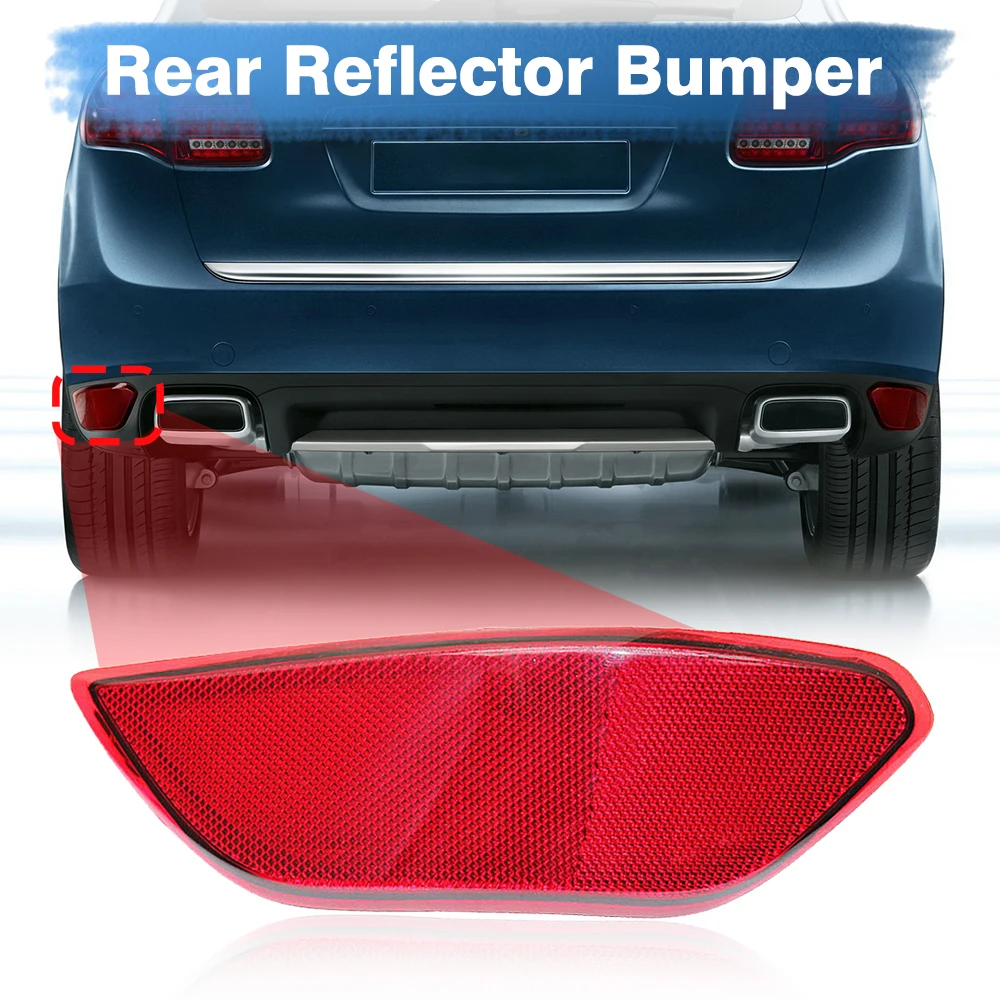 

Right/Left Rear Bumper Lights Cover Tail Fog Lamp Reflector for Porsche cayenne 2011-2014 Rear Signal Lamp