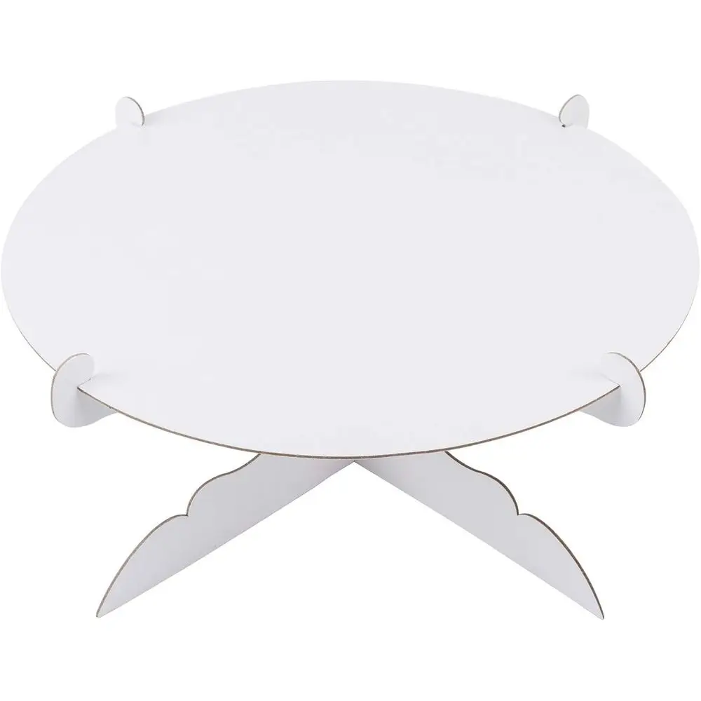 

12 Inch White One Tier Cake Stand for Birthday Party Decorations