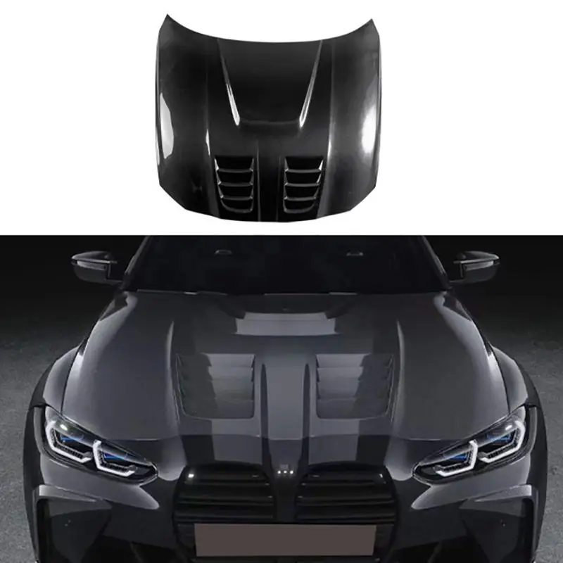 

M3 M4 G80 G82 CSL Style Carbon Fiber Fibre Front Vents Bonnet Hood For BMW M3 M4 G80 G82 G83 2021-2023,100% tested well