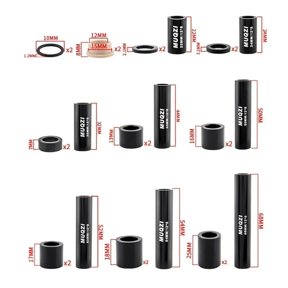 For Fox MTB Rear Shock DU Bushing Kit DH Bike 22-68mm Rear Shock Absorbers Bushing Cycling Bicycle Accessories