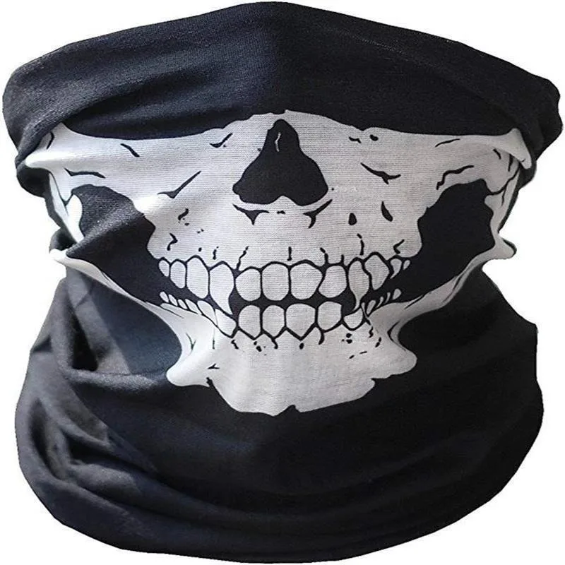 Sports Scarf Skull Riding Mask for Outdoor Sports Motorcycle Face Mask Multipurpose Half Face Shield Masks for Bicycle Soldiers