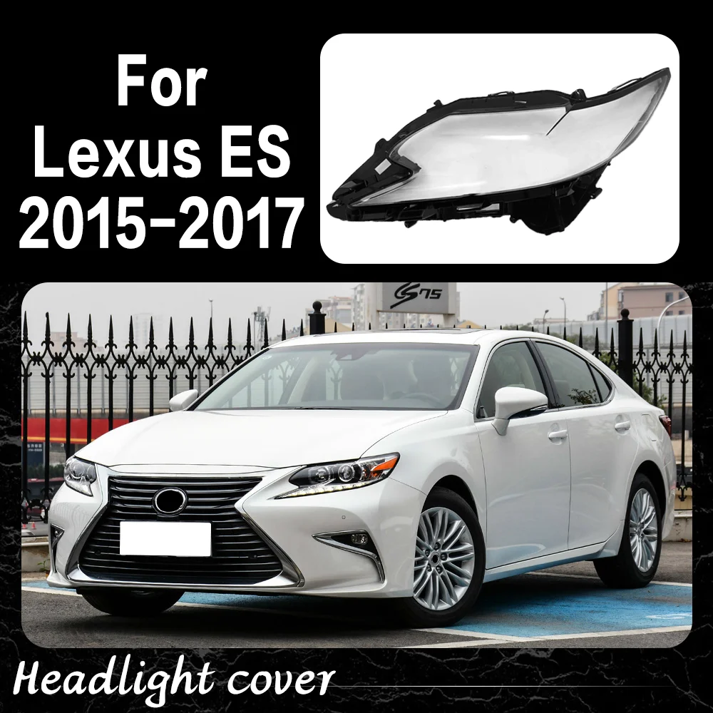 الجبهة كشافات غطاء عدسة المصباح الأمامي قذيفة شبكي استبدال عاكس الضوء الأصلي لكزس ES ES200 ES250 ES300h 2015 2016 2017 #1