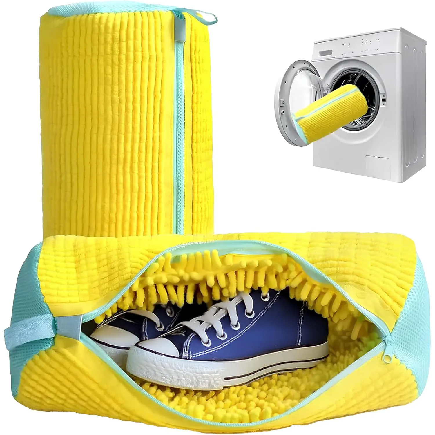 1PCS Wash Shoes Bag Padded Net Laundry Shoes Protector Fluffy fibers Polyester Washing Shoes Machine Laundry Bag Drying Bags