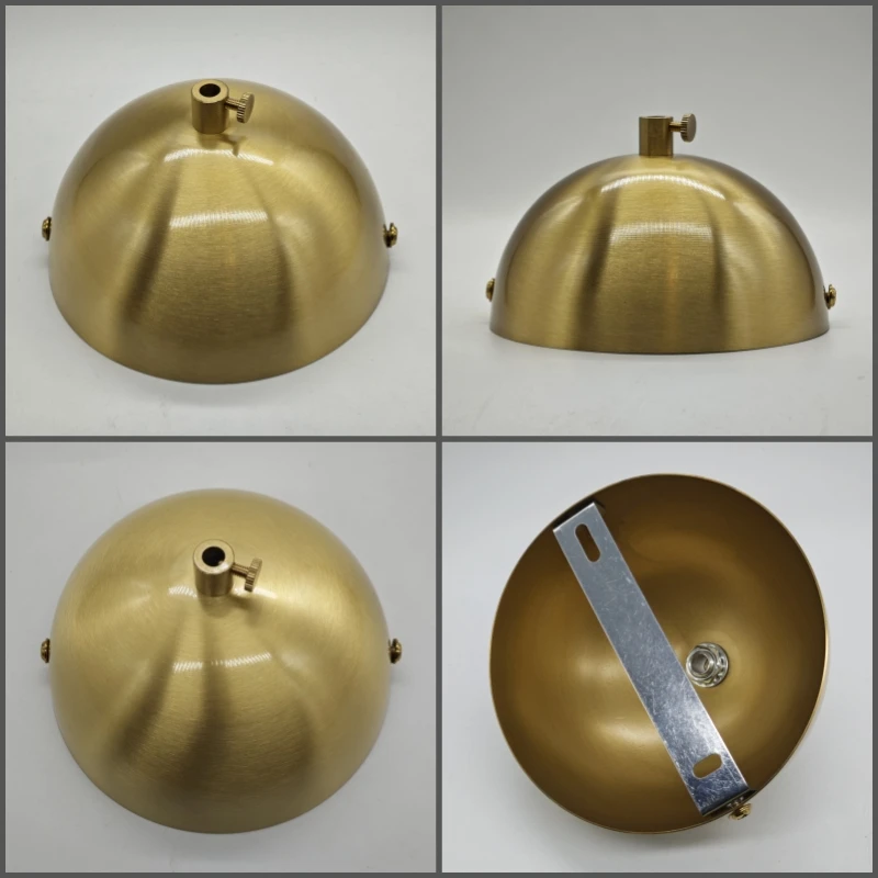 سميكة النحاس لوحة السقف 100% النحاس الثريا السقف ارتفع الشمال ما بعد الحديثة واحدة رئيس ثابت القرص معلقة المظلة #6