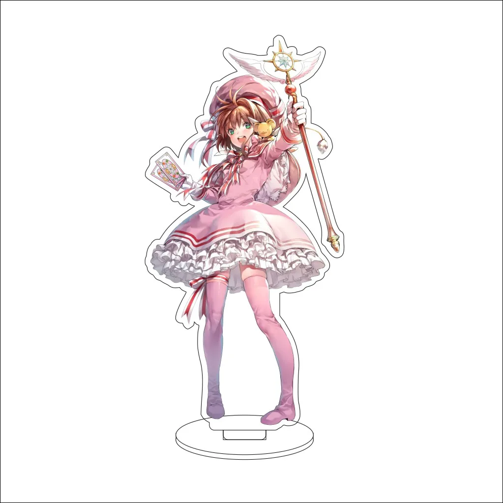 16 سنتيمتر أنيمي كاردكابتور ساكورا تأثيري الاكريليك حامل الحلي سيربيروس/لي ميلينغ/كينوموتو تويا الشكل حامل هدايا الهالوين