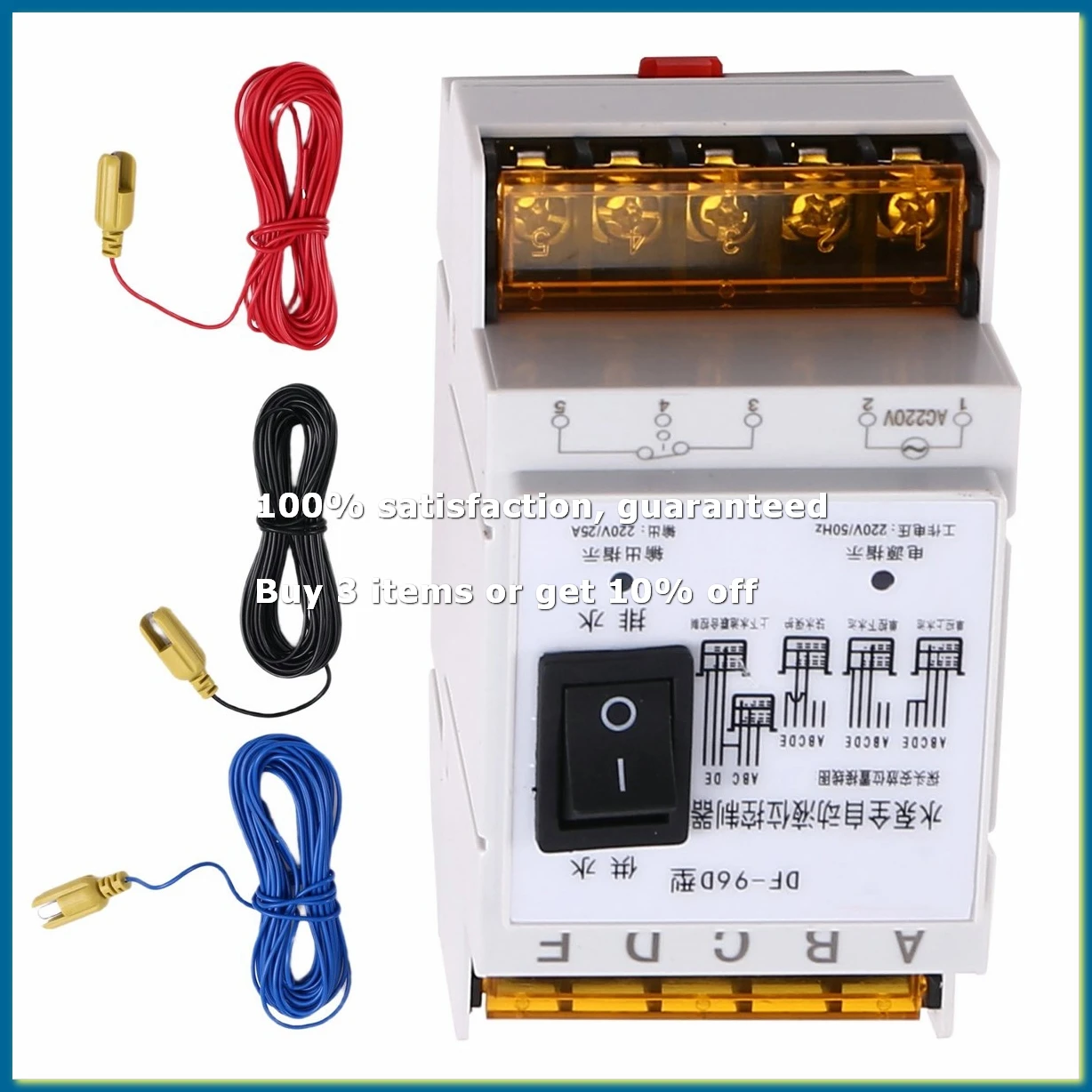 New Automatic Water Level Controller Switch 25A 220V Water Tank Liquid Level Detection Sensor Water Pump Controller B-AD23