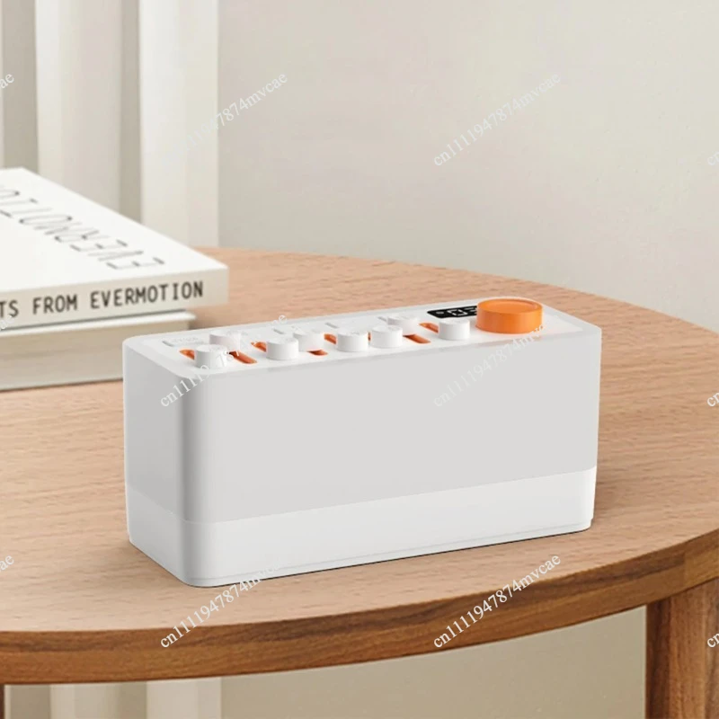 Smart Sleep Aid Speaker RGB 12 Colors Night Light With 8 Nature Sounds White Noise Sleep Machine Bluetooth-compatible Speaker