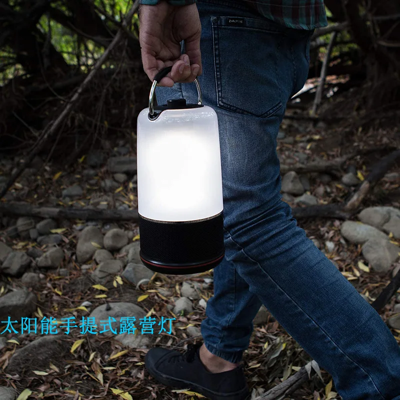 Lantern Portable Emergency Light Camping Light Portable LED Flashlight Bluetooth Speaker Light Outdoor Adventure