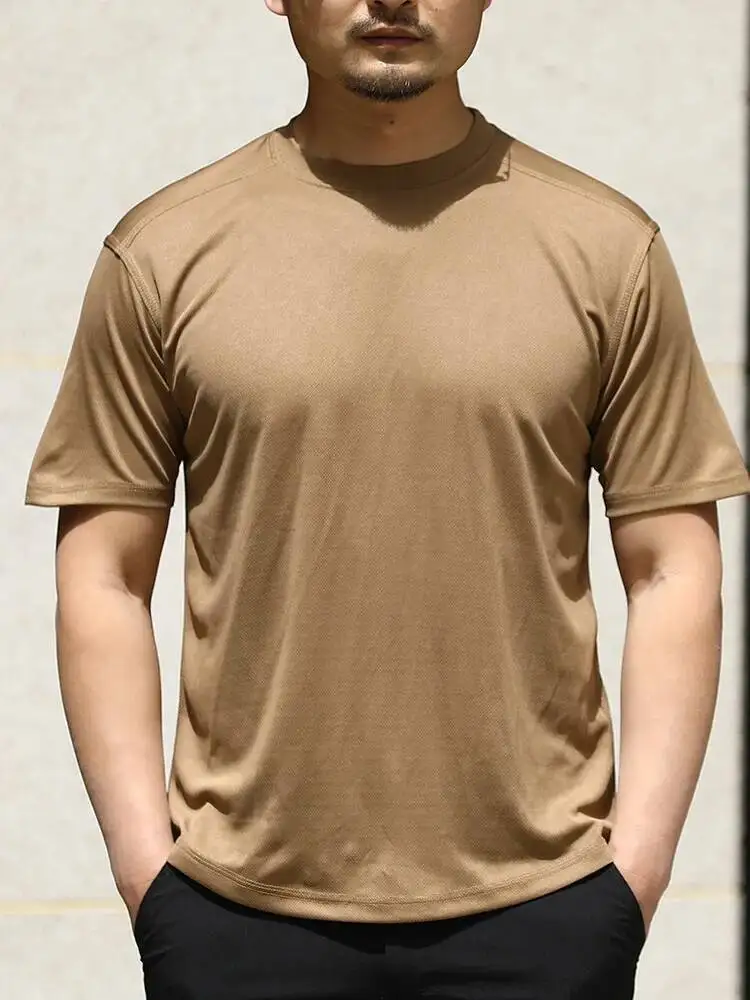 

Outdoor Quick Drying T Shirt Men S Sports Short Sleeved Training Uniforms Large Size Breathable Loose Man Hiking Camping Shirts