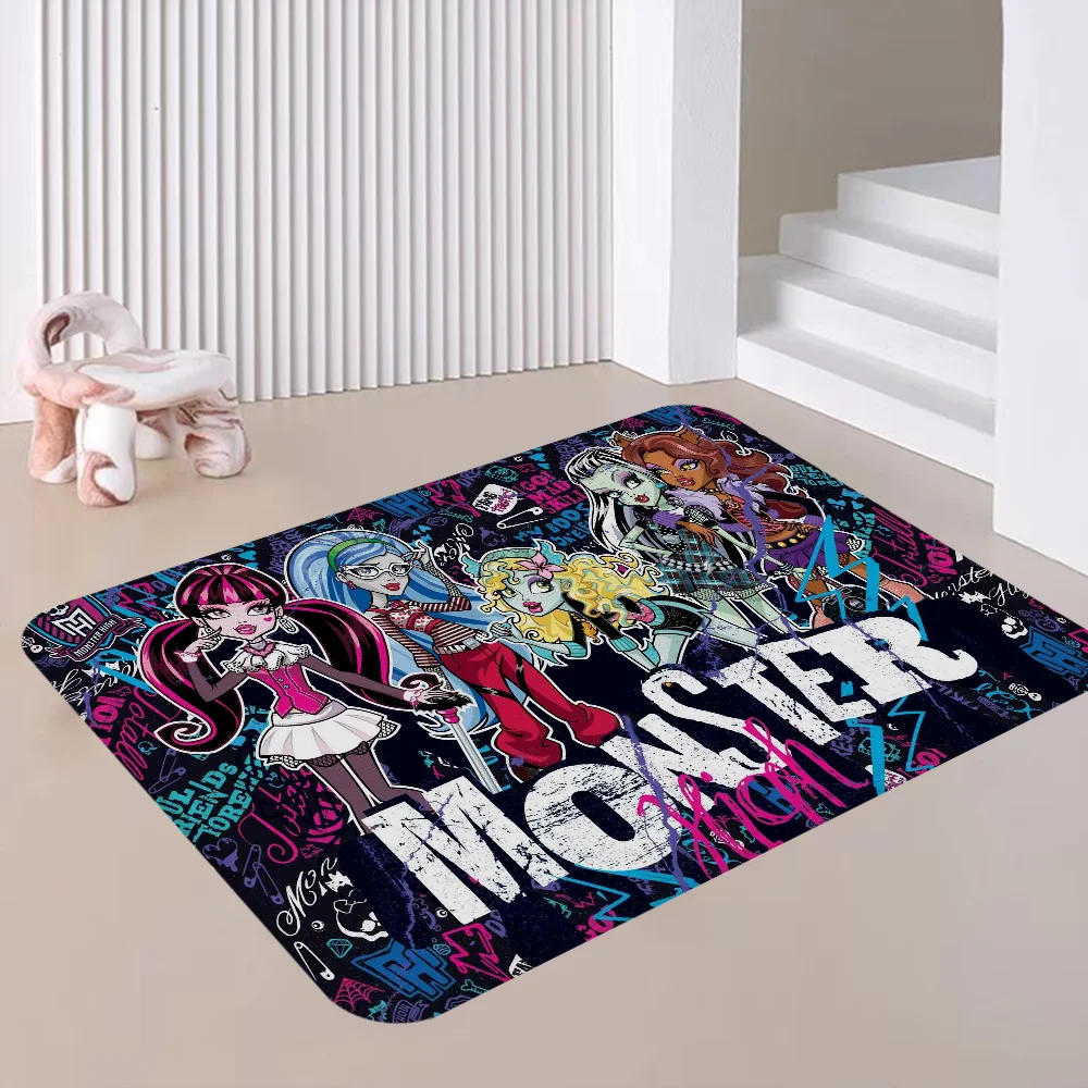 M-MonsterS High Bath Mat Kids Room Bedroom Decoration Balcony Anti-Slip Doormat Living Room Alfombra