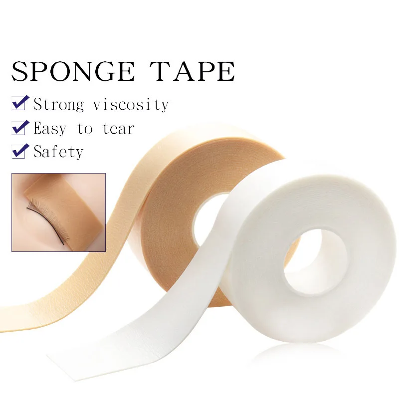 1Roll Foam Sponge Lash Patch Lint Free Eye Pads Under Patches Grafting Eyelash Extension Tape Lashes Medical Tape Makeup Tools