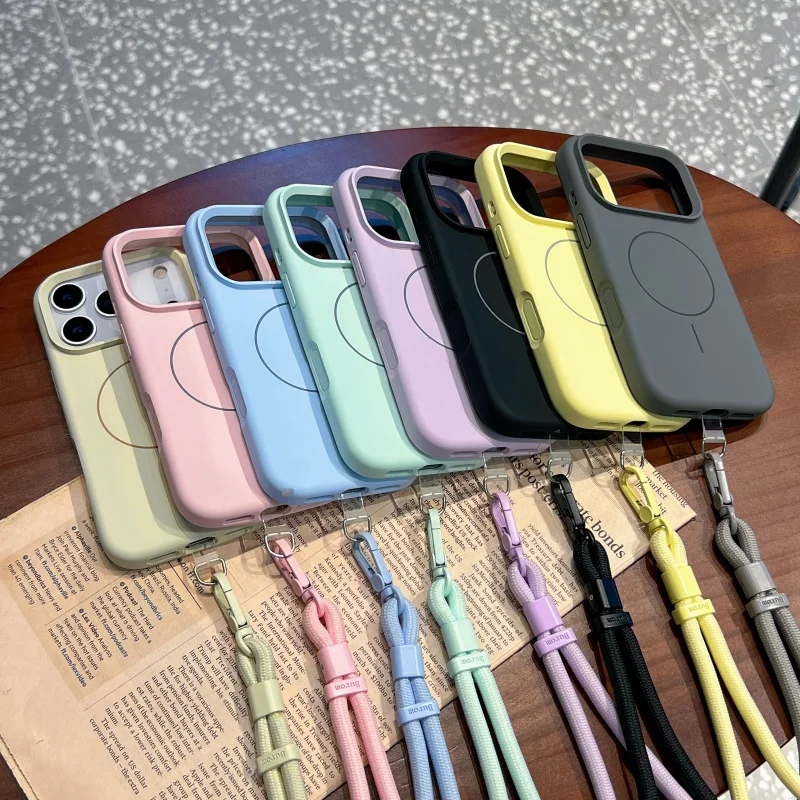 

Wireless Charging Magnetic Liquid Silicone Case With Camera Control Button for iPhone 17 Pro Max 16 Pro, Fleece Protection Cover