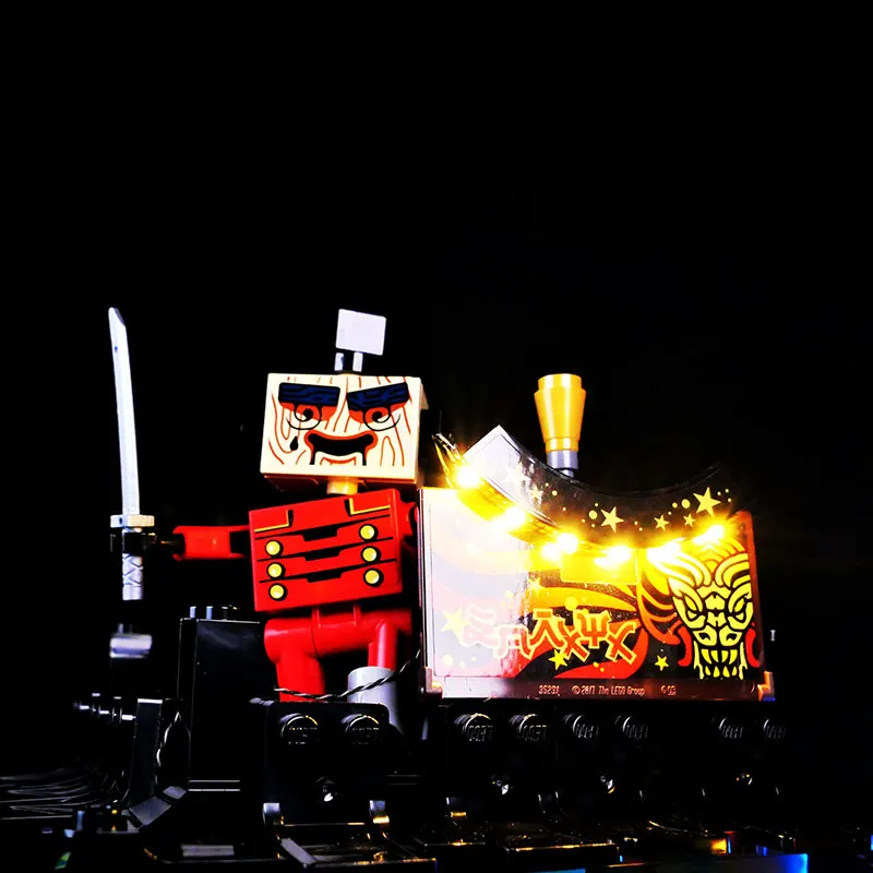 مجموعة إضاءة LED لورش عمل مدينة ليجو نينجاغودينغ 71837 مصباح لعبة ذاتية الصنع هدية (لا تشمل مكعبات البناء مجموعات الطوب مجموعات النموذج)