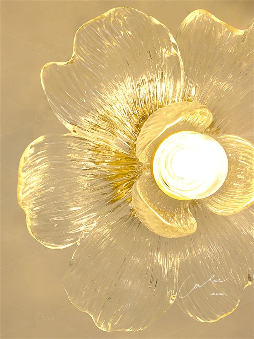 Lotus petal ceiling lights aisle lamp living room modern balcony lamp staircase cloakroom into resin ceiling lamps lighting