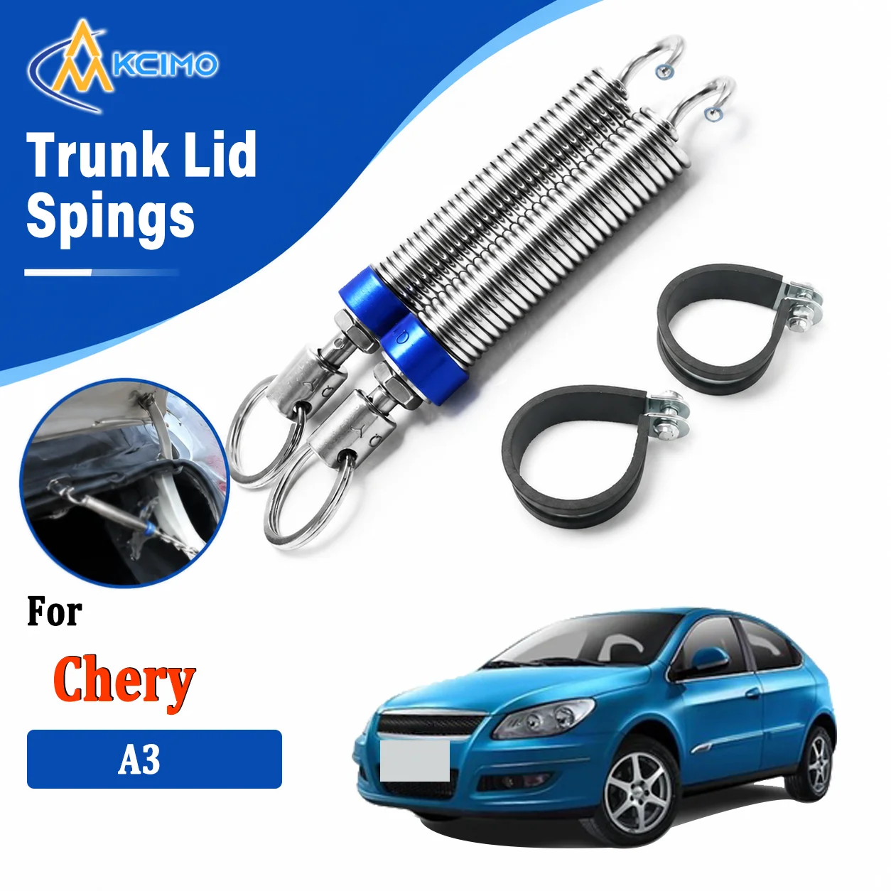 For Chery A3 Premium Adjustable Car Trunk Boot Lid Auto‑Lift Spring High‑Carbon Alloy Steel Trunk Lid Opening Assist