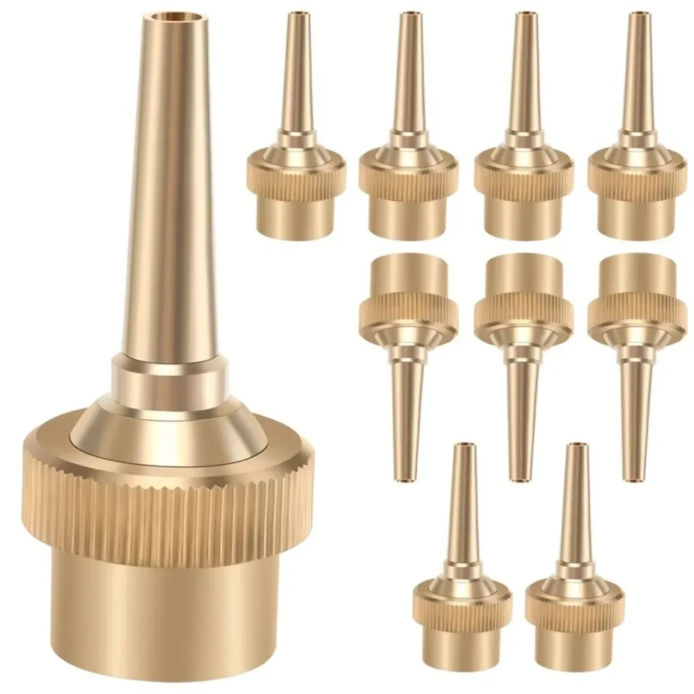 

New Brass Jet Straight Fountain Nozzles Adjustable 1/2" 3/4" 1" Swimming Pool Fountain Nozzle Universal Durable Spray Head