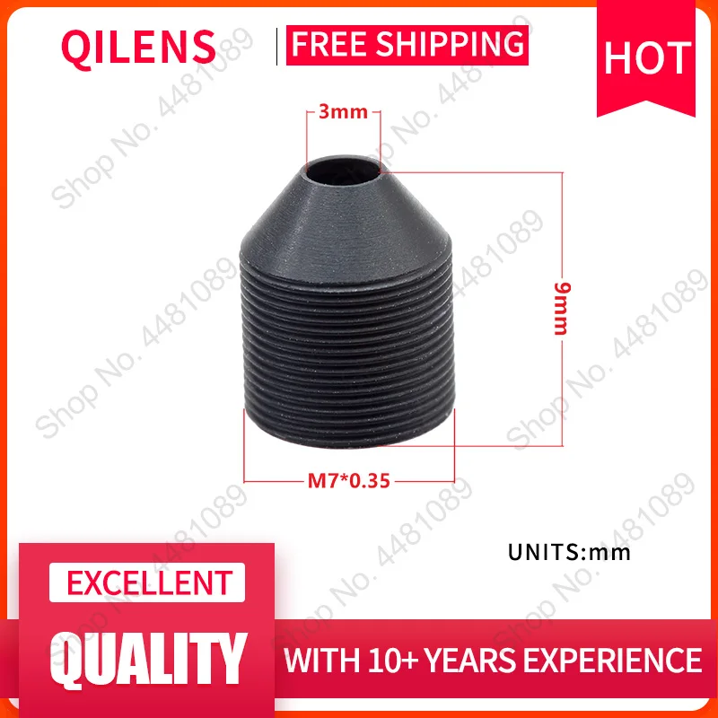 QILENS CCTV Lens M7 10mm for Security 720P 1080P HD Mini Camera Pin hole Lens