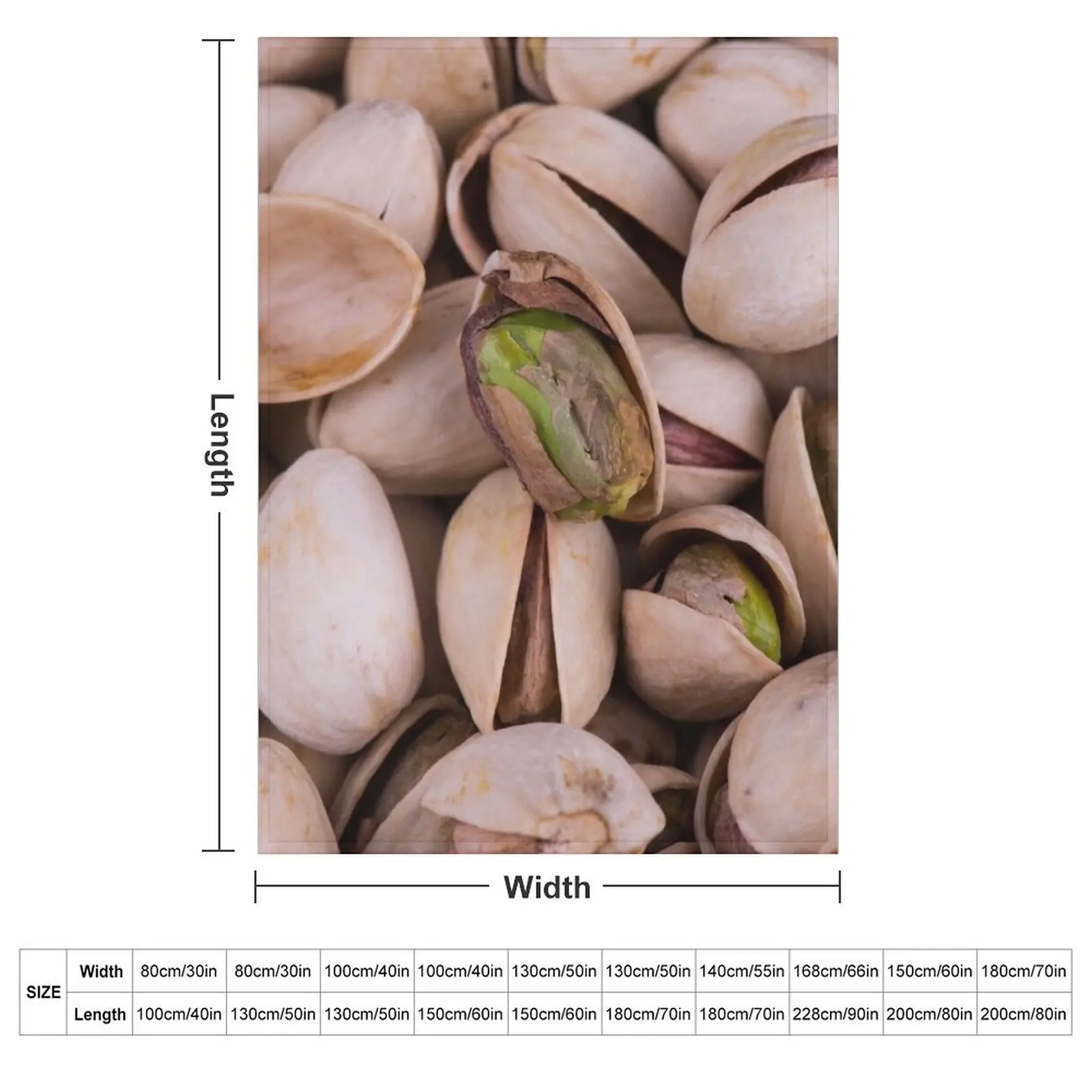 Cracked Open Pistachio Throw Blanket couch cozy soft plush fuzzy picnic outdoor blanket