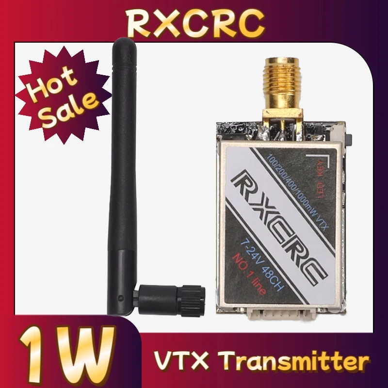 

TBSprotocol of the RXC 5.8G 48CH 1W VTX Videotransmitter module is applicable to unmanned aerial vehicle remote control vehicles