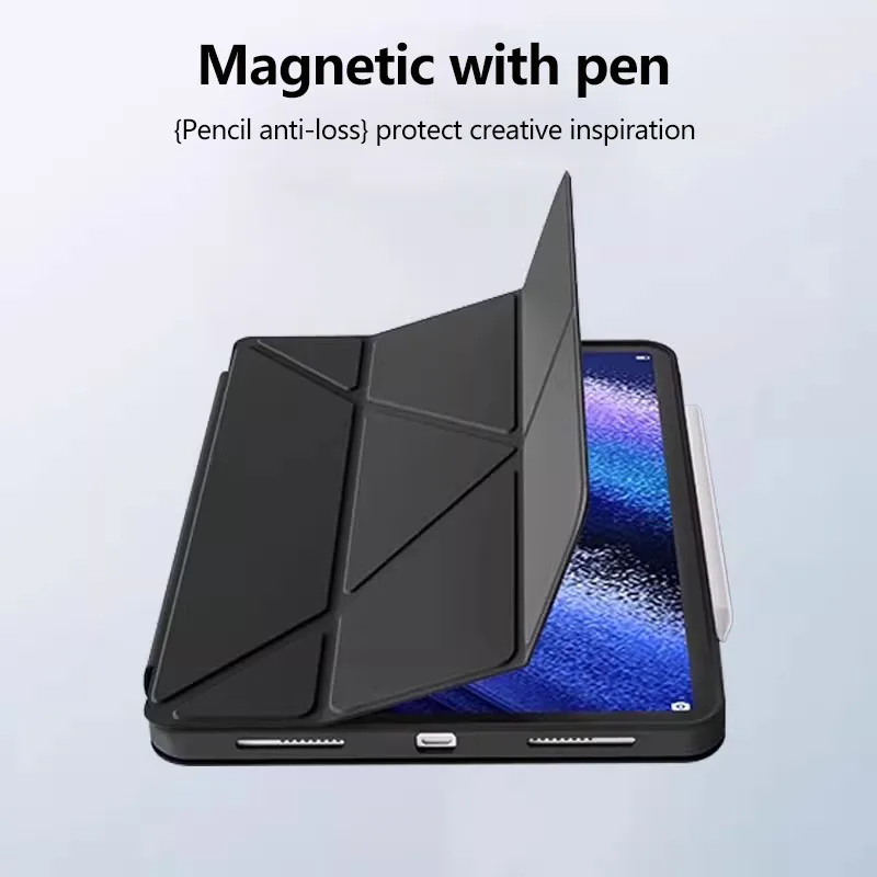 Y-พับขาตั้งซองหนังสําหรับXiaomi MiPad 7 6 Pro 5 11 11.2 กรณีRedmi Pad SE 11 10.6 8.7 12.1 ป้องกันเต็มรูปแบบ