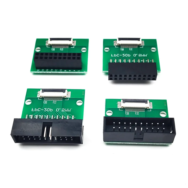 1/2/5Pcs FPC FFC Adapter Board 0.5mm to DC3 2.54mm Pitch Connector Adapter 6 8 10 12 20 24 30 40 Pin