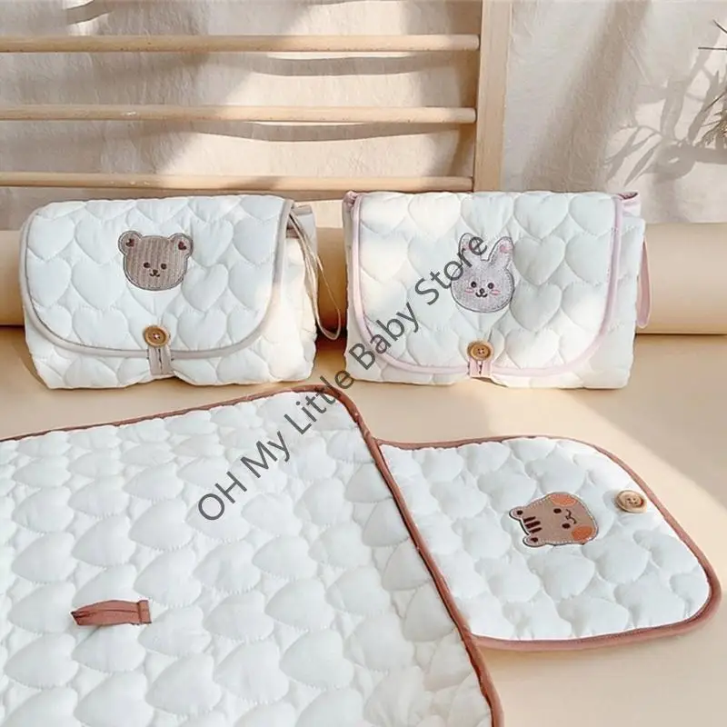 M76C حشية متغيرة مقاوم للماء حفاضات الطفل حشية متغيرة السفر حصيرة محطة حفاضات حقيبة طوي مبدل حصيرة للمنزل Trave