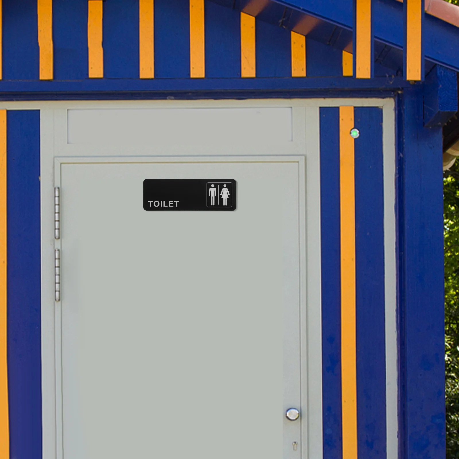 2Pcs Acrylic Restroom Signs Creative Design Men Women Door Signs Durable Bathroom Plaques Easy Install Home Business Toilet Sign