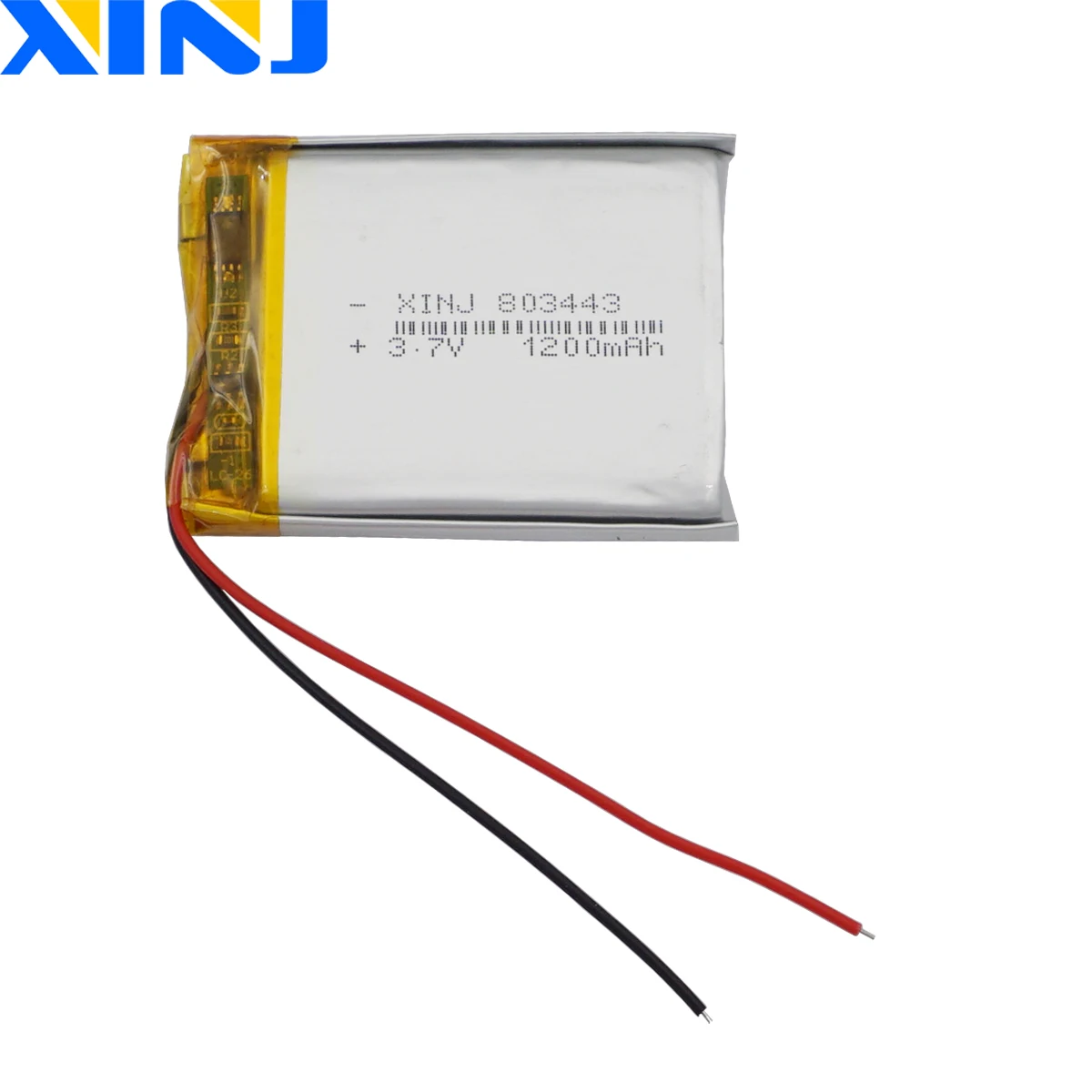 

3.7V 1200 mAh 4.44Wh Polymer Lipo Rechargeable Li Lithium Battery 803443 For PSP GPS DashCam Bluetooth Speaker Driving Recorder