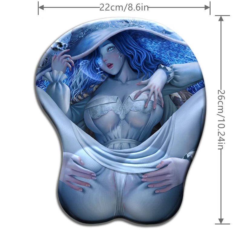 Blister Packed  Nfsw Ranni Ass Mouse Pad Anime Desk Mat vaginal Gamer butt with Wrist Rest
