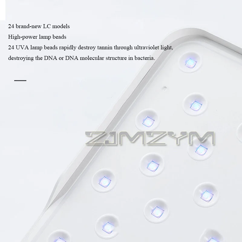 2In1 Nail Lamp Vanity Mirror UV Nail Phototherapy Lamp Adjustable LED Makeup Mirror With Touch Switch Foldable Beauty Light